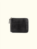 Balta Black Washed Leather Wallet