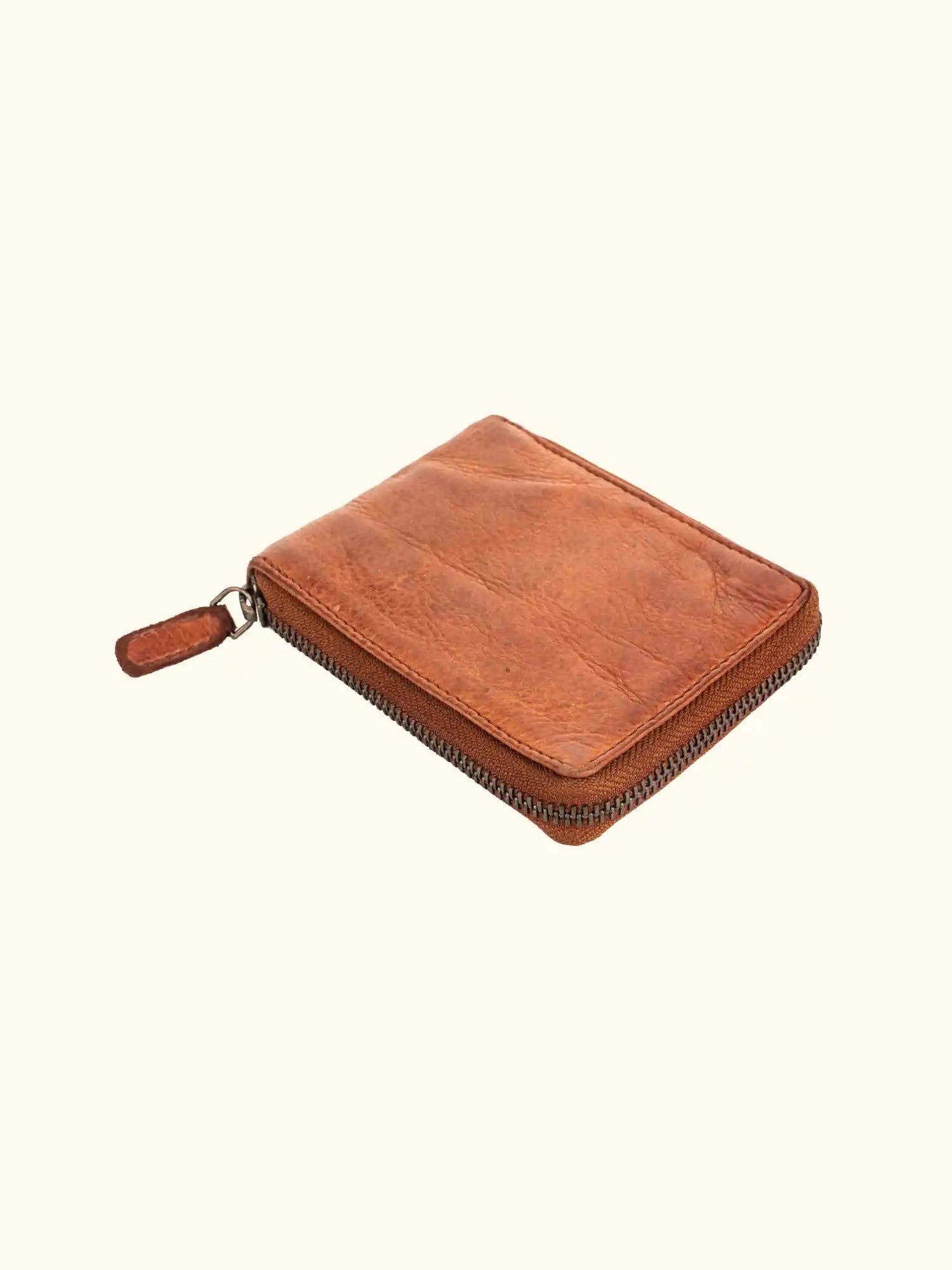 Balta Black Washed Leather Wallet