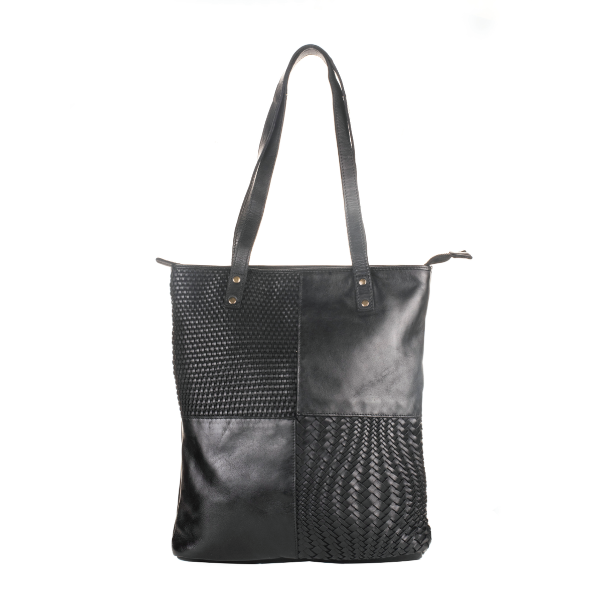 Perugla Washed Leather Tote Bag
