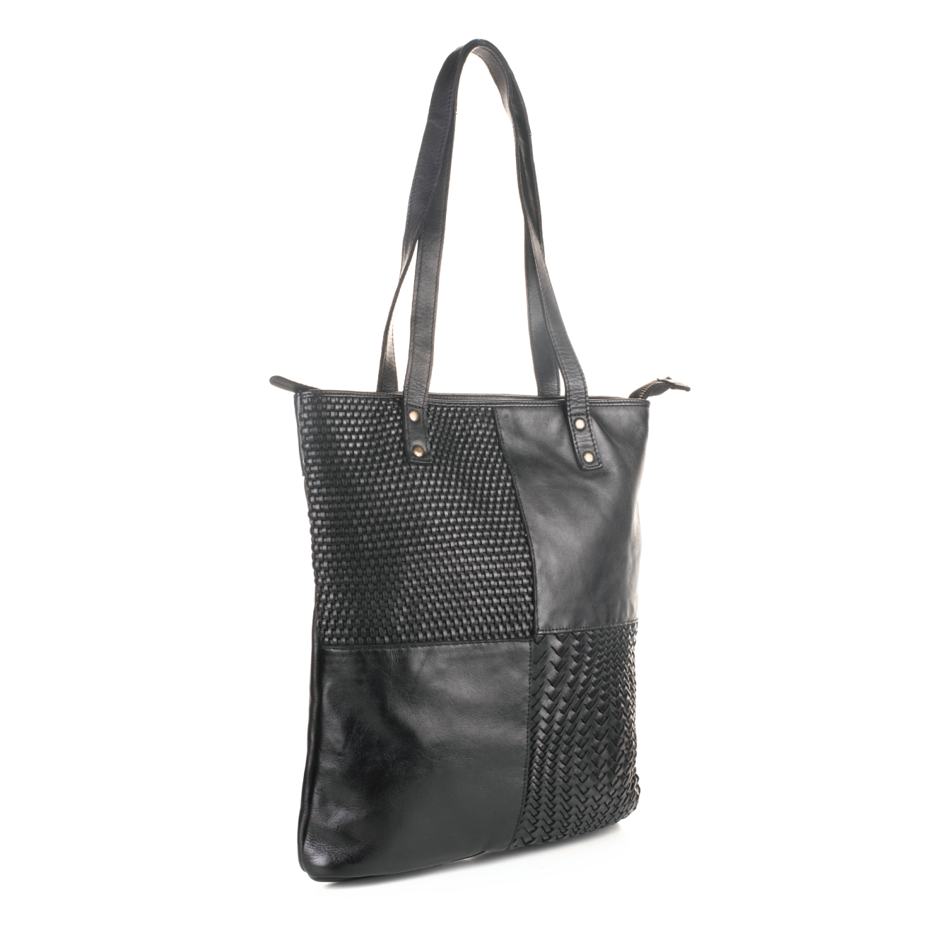 Perugla Washed Leather Tote Bag