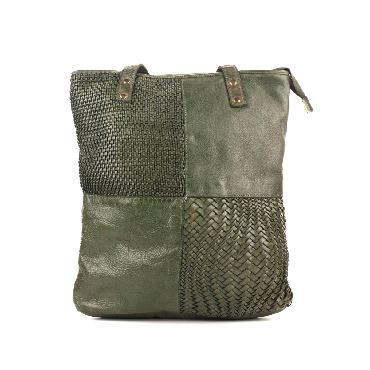 Perugla Washed Leather Tote Bag