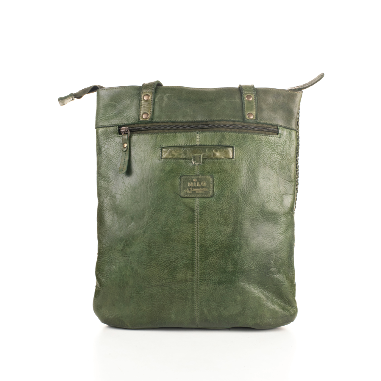 Perugla Washed Leather Tote Bag