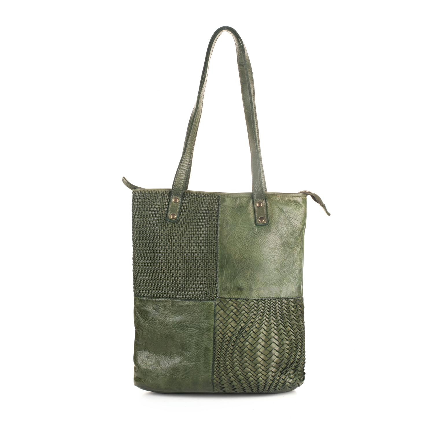 Perugla Washed Leather Tote Bag