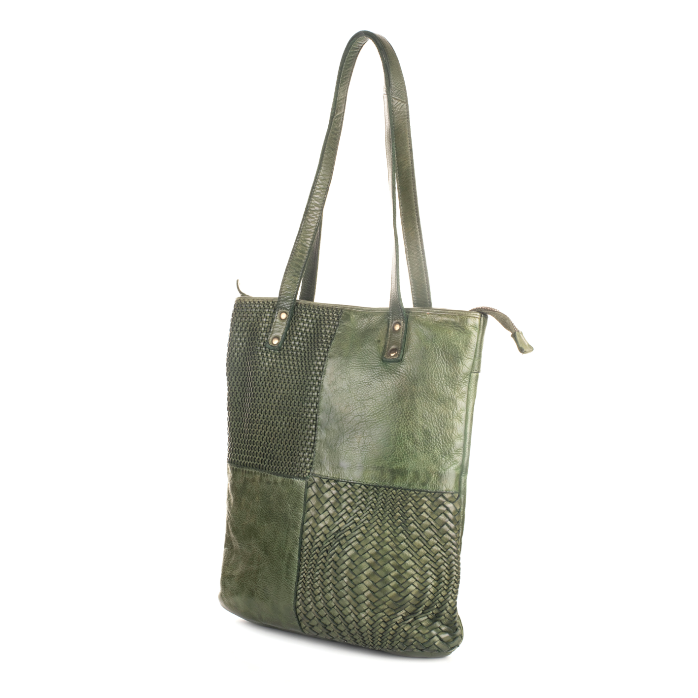 Perugla Washed Leather Tote Bag