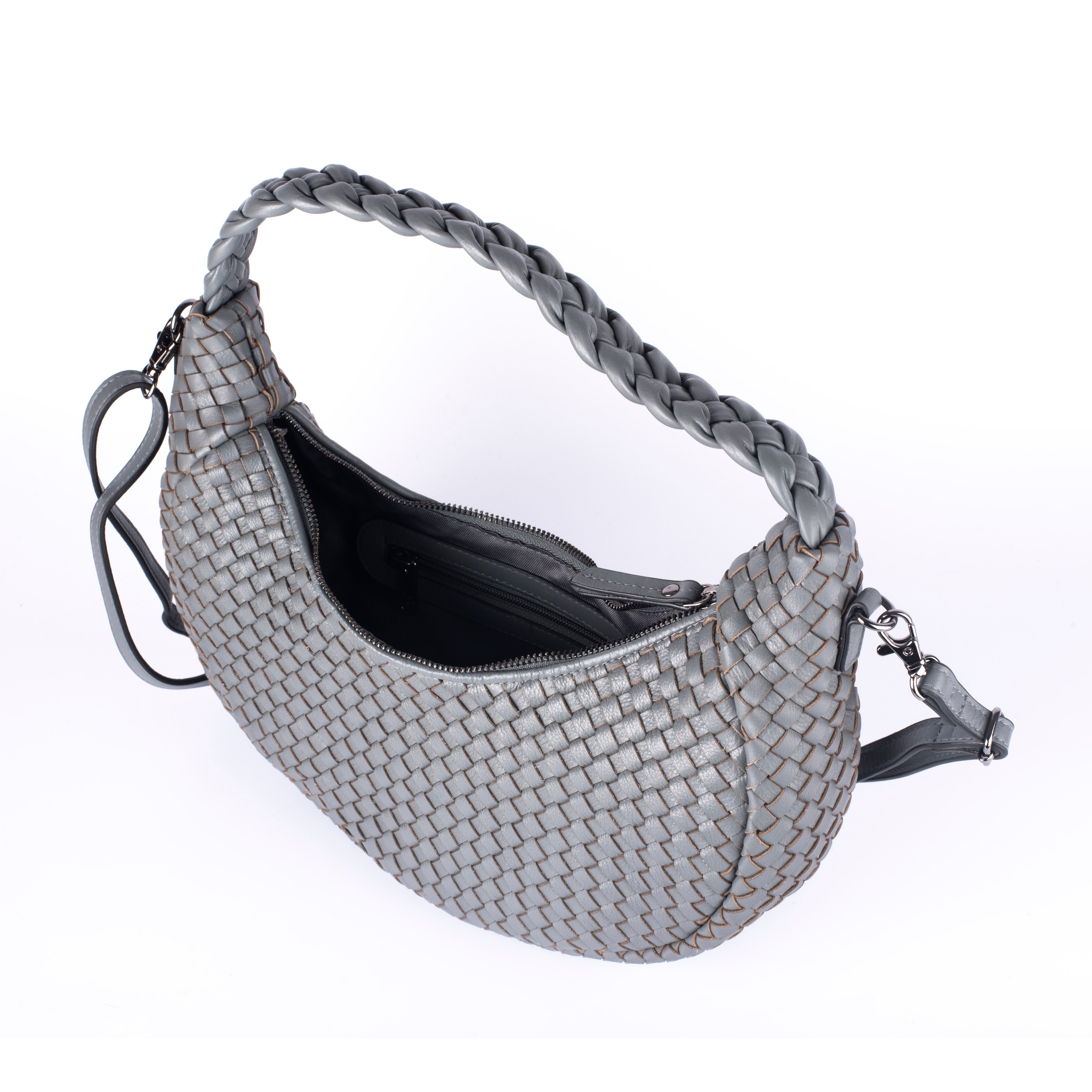 Camille Woven Leather Handbag