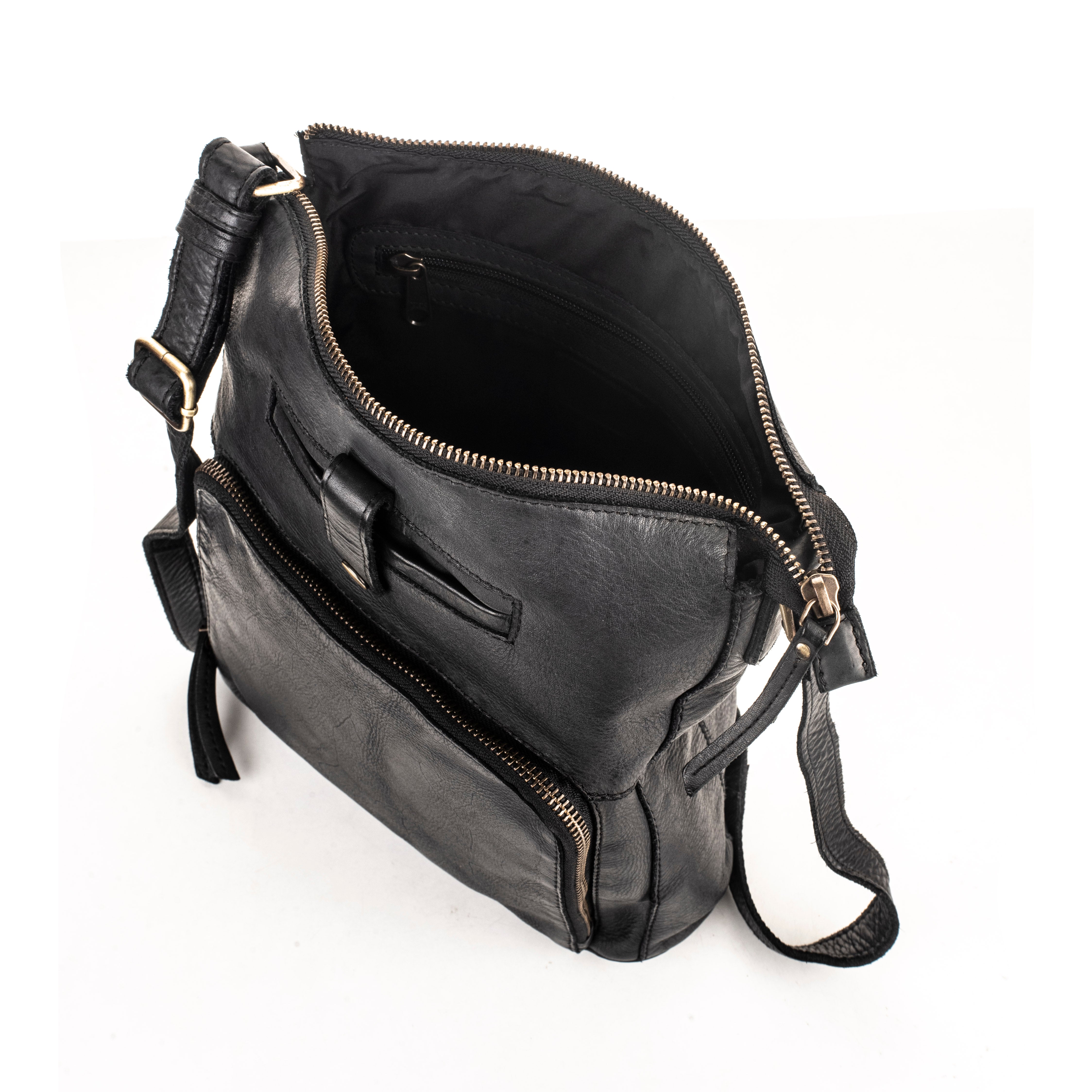 Luna Messenger Bag – Washed Leather