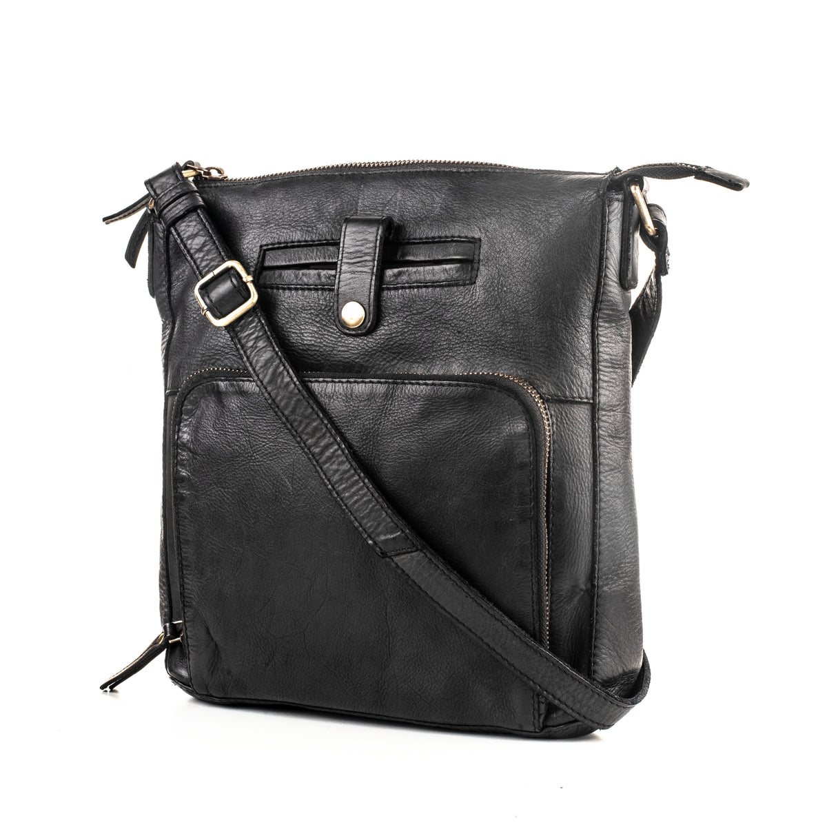 Luna Messenger Bag – Washed Leather