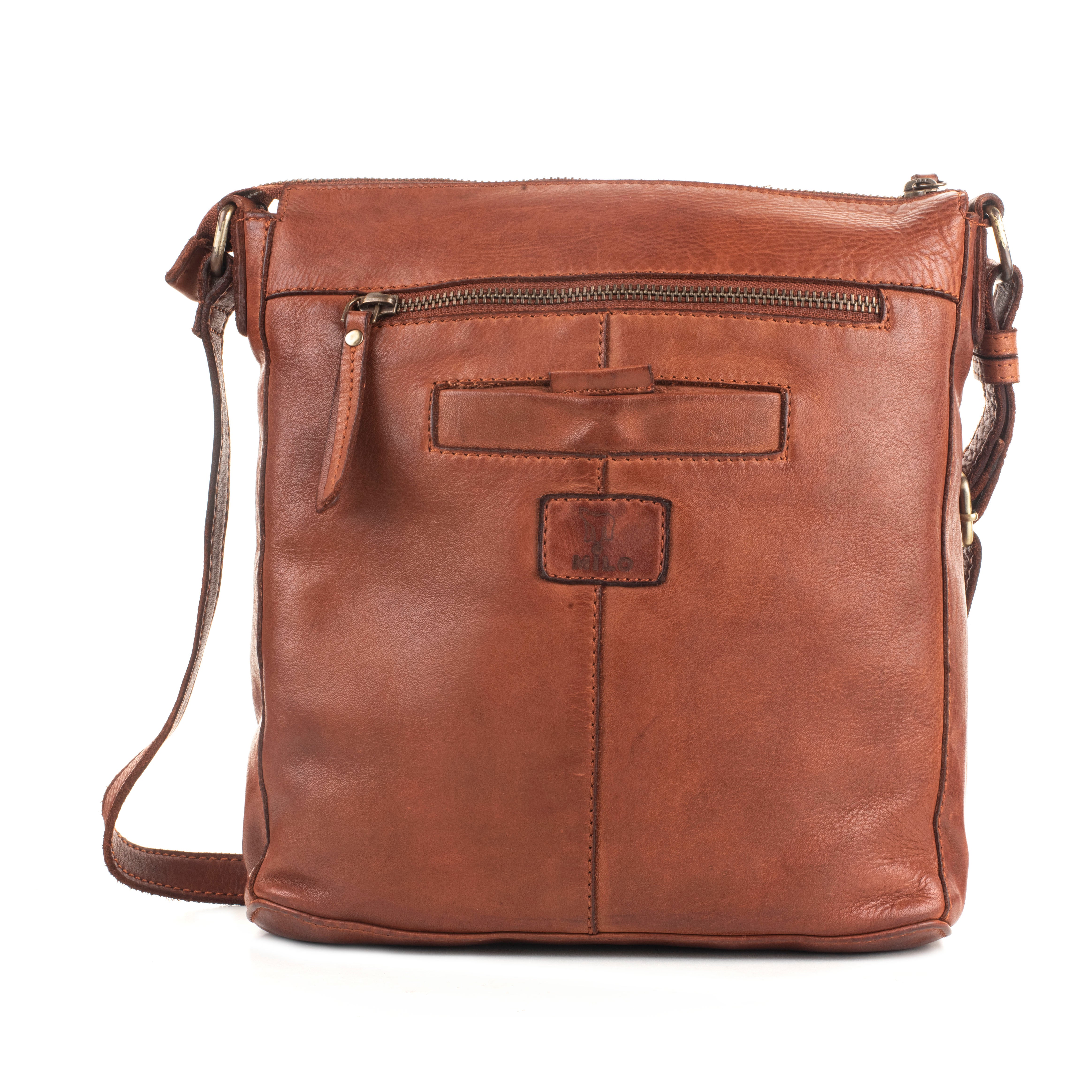 Luna Messenger Bag – Washed Leather