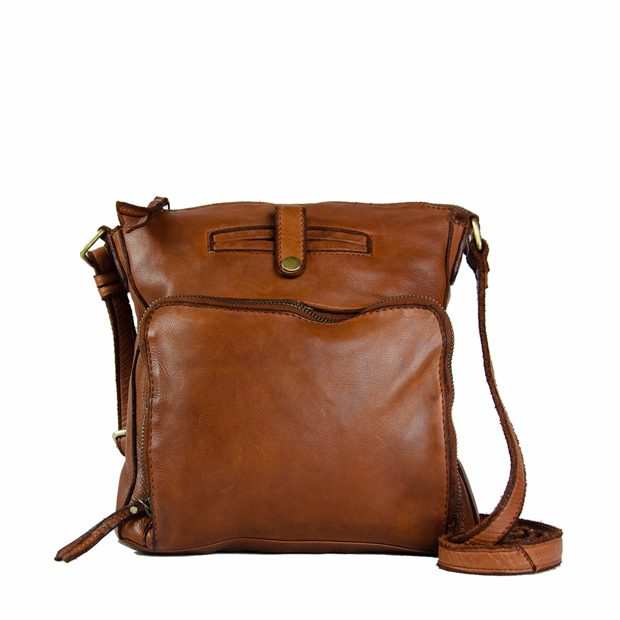 Luna Messenger Bag – Washed Leather