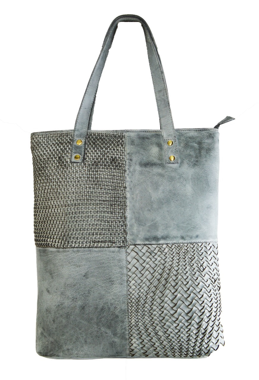 Perugla Washed Leather Tote Bag